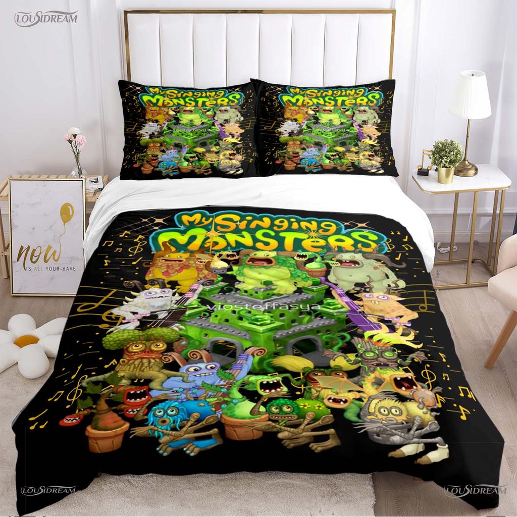 Comforter Funny My Singing Monster All Season Comforter Bedding Sets Soft And S Single/Double/Queen/King