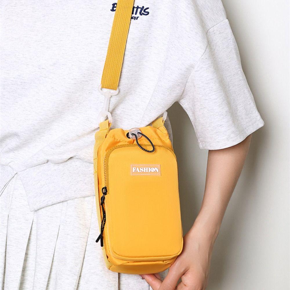 Casual Crossbody Water Bottle Bag Adjustable Shoulder Strap Water Bottle Carrier  Camping