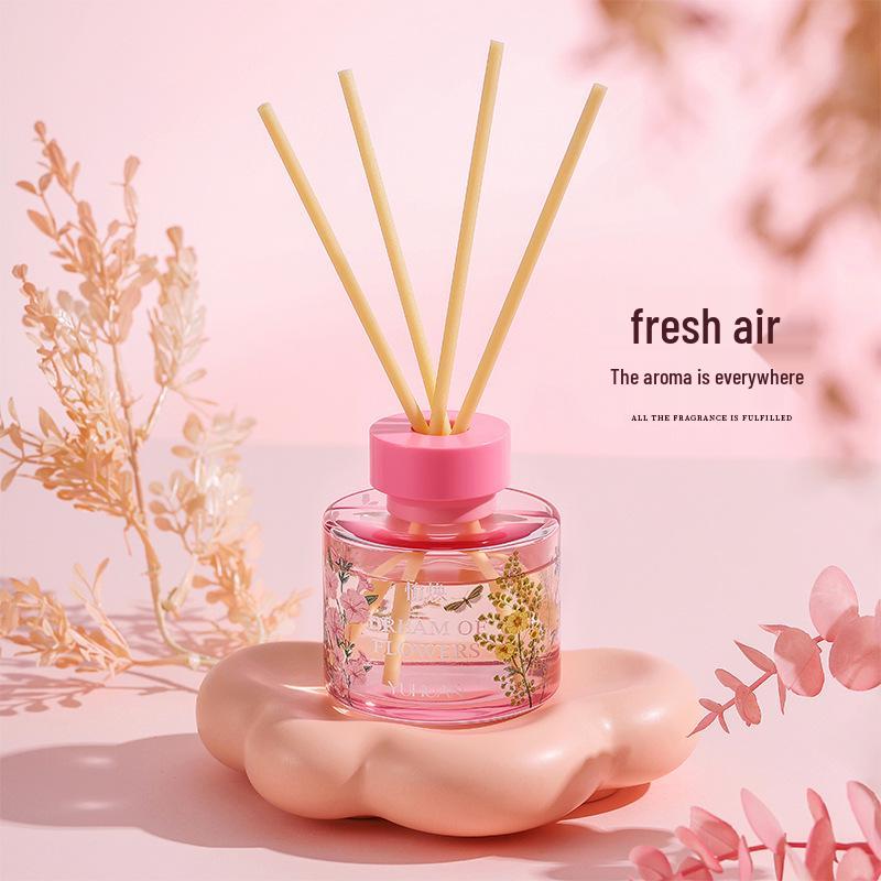 Floral Series Rattan Diffuser: Long-Lasting Flameless Essential Oil Air Freshener & Aromatherapy Gift Box