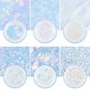 6Pcs/set Nail Pigment Dust Christmas Nail Sequins Manicure Tools Xmas Nail Accessories Christmas Glitter Flakes
