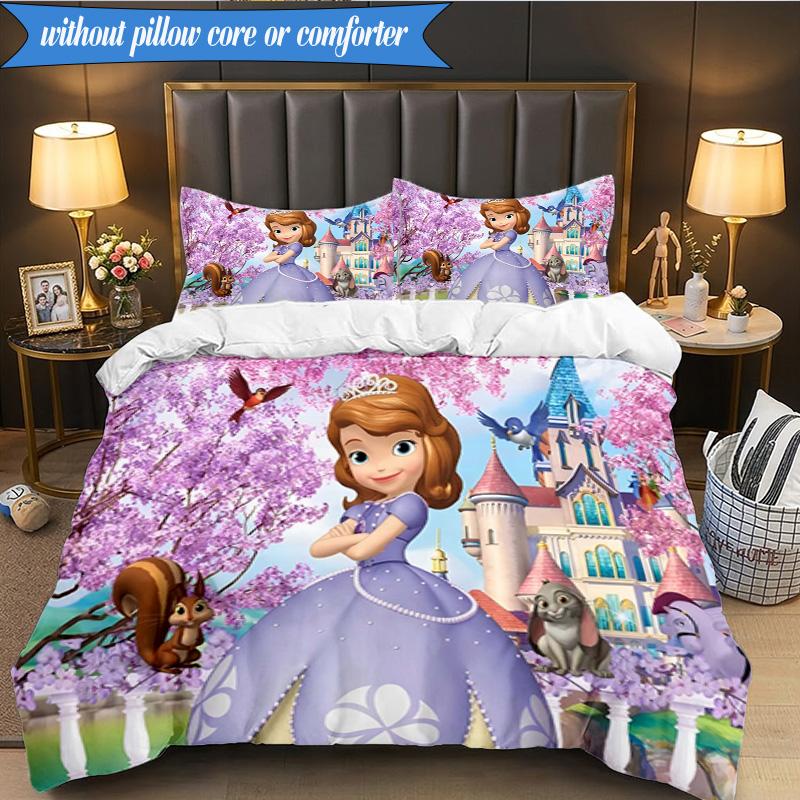 Set Biancheria da Letto 3 Pezzi Princess Sofia K-pop Music Group, Ideale per Camera da Letto, Dormitorio, Include Copripiumino e 2 Federe, Regali per Fan