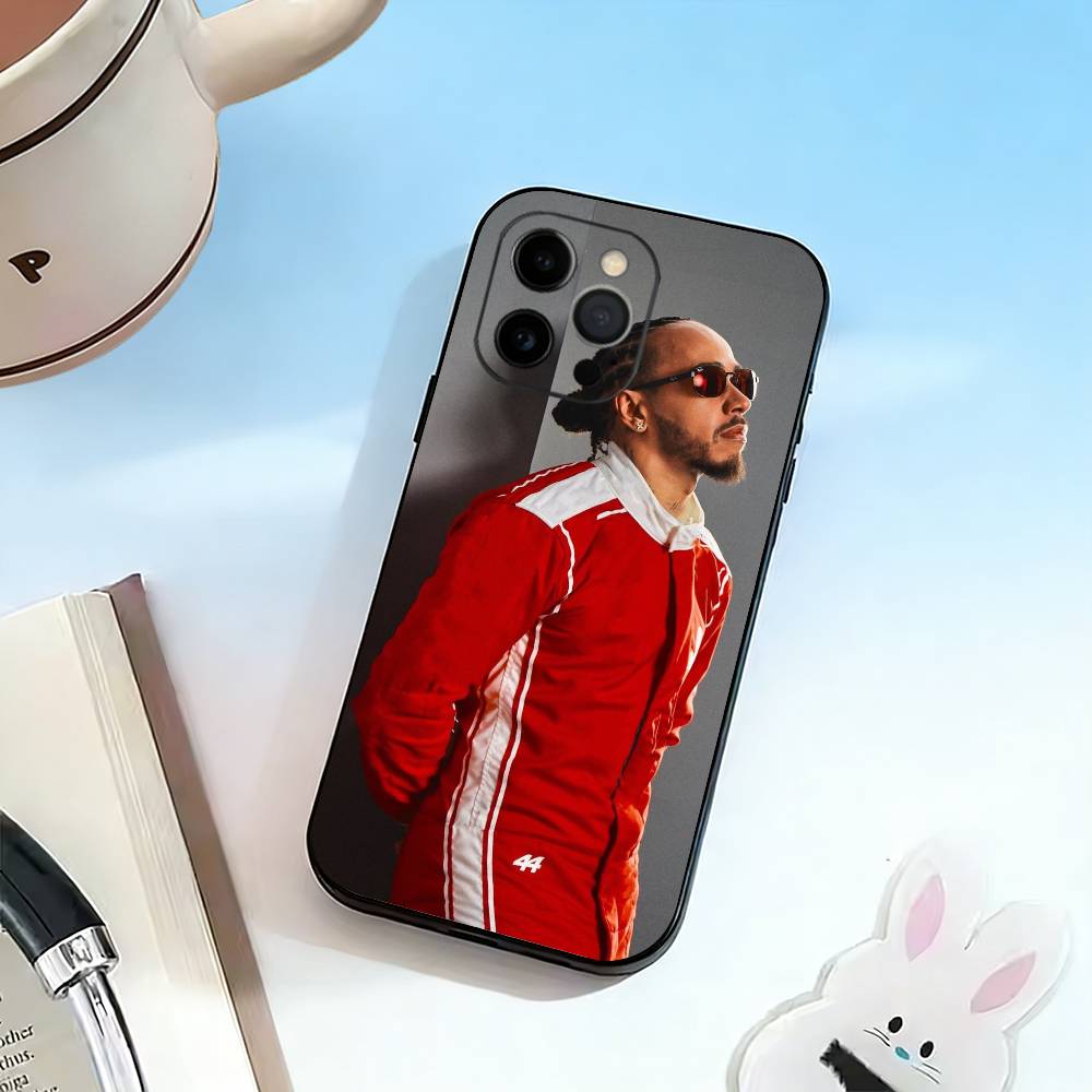 44 L-Lewis H-Hamilton Phone Case Silicone Soft For IPhone 17 16 15 14 13 12 11 X XR Plus Pro Max Plus
