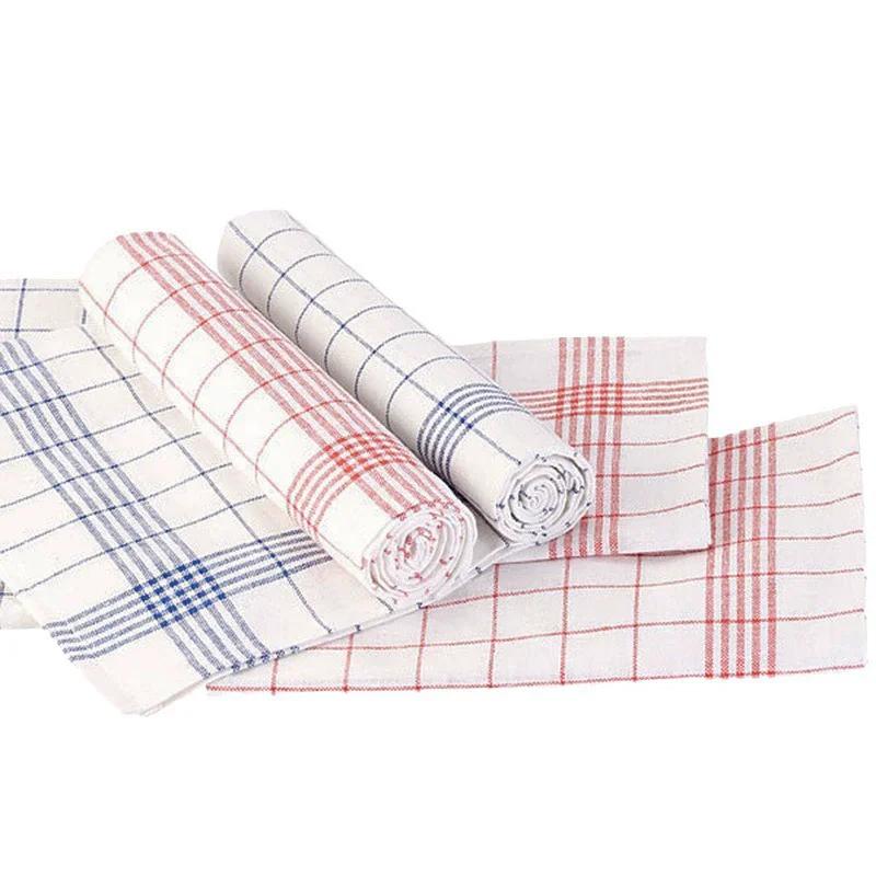 45x62cm Cotton Kitchen Towel Soft Dishcloth Super Absorbent Kitchen Cloths Home Cleaning Scouring Towel Washing Dishes Cloth