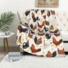 Süßer Hühnerdruck Superweiche Flanelldecke Bettwäsche Dekorative Decke Wohnzimmer Mittagspause Decke