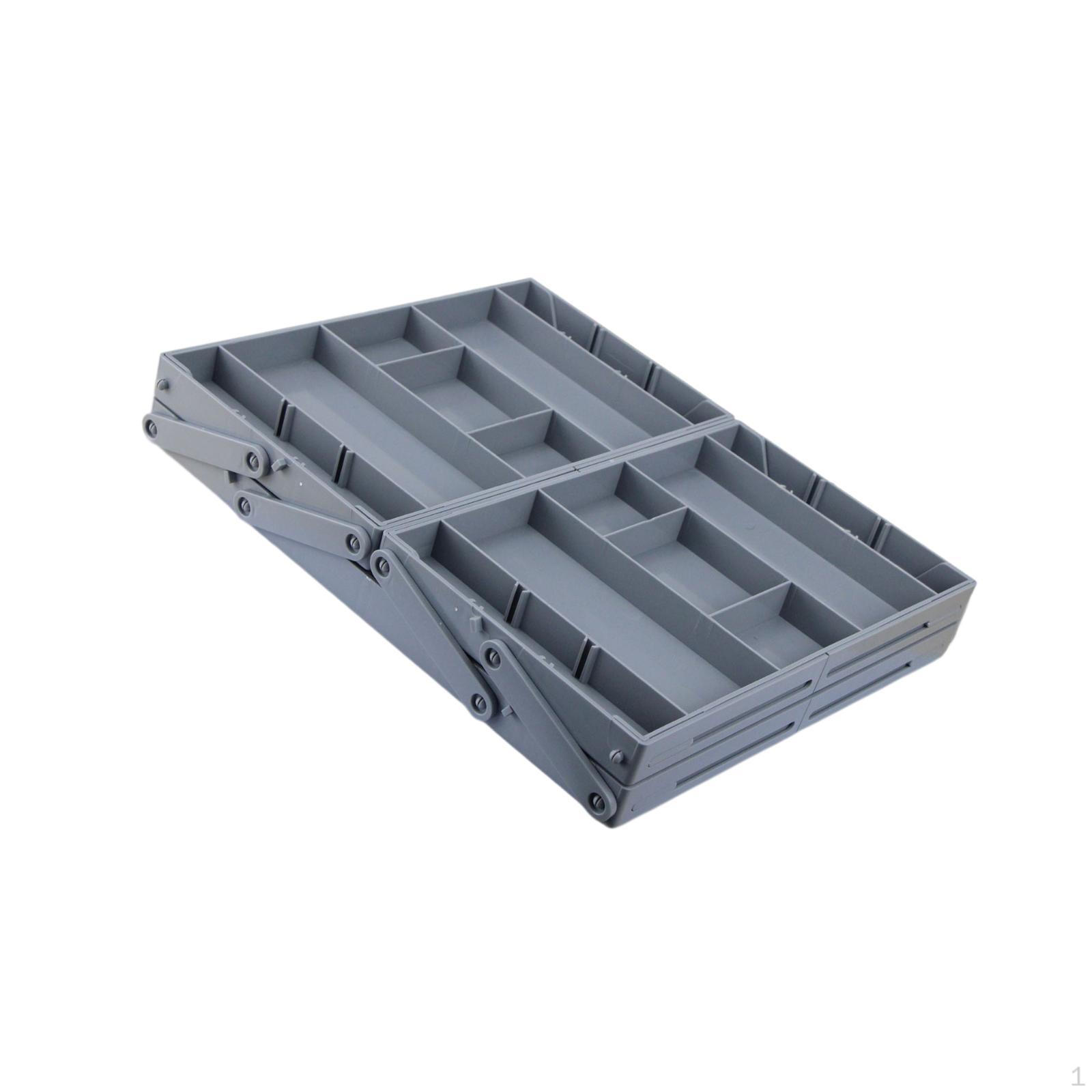 Drawer Organizer Storage Box for Kitchen Bathroom Desk Jewelry Makeup 2 Tier 25x30x4.5cm