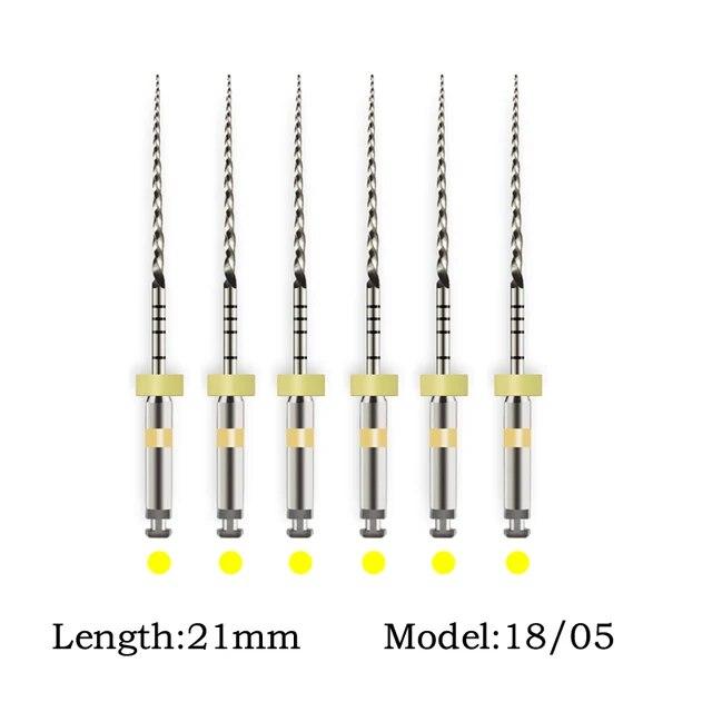 25/21mm Dental Dateien SC Vorwärts Rotation NiTi Datei System für Endodontie Zahnmedizin Materialien 6 Teile/schachtel SOCO PLUS
