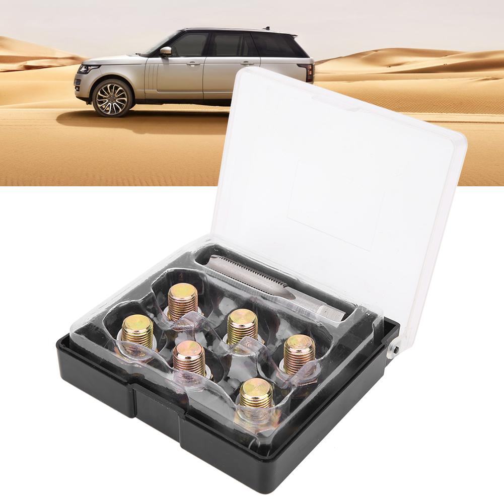 M13 X 1.25MM Oil Drain Plug Tap Thread Repair Kit Oil Pan Screws Rethread Tool