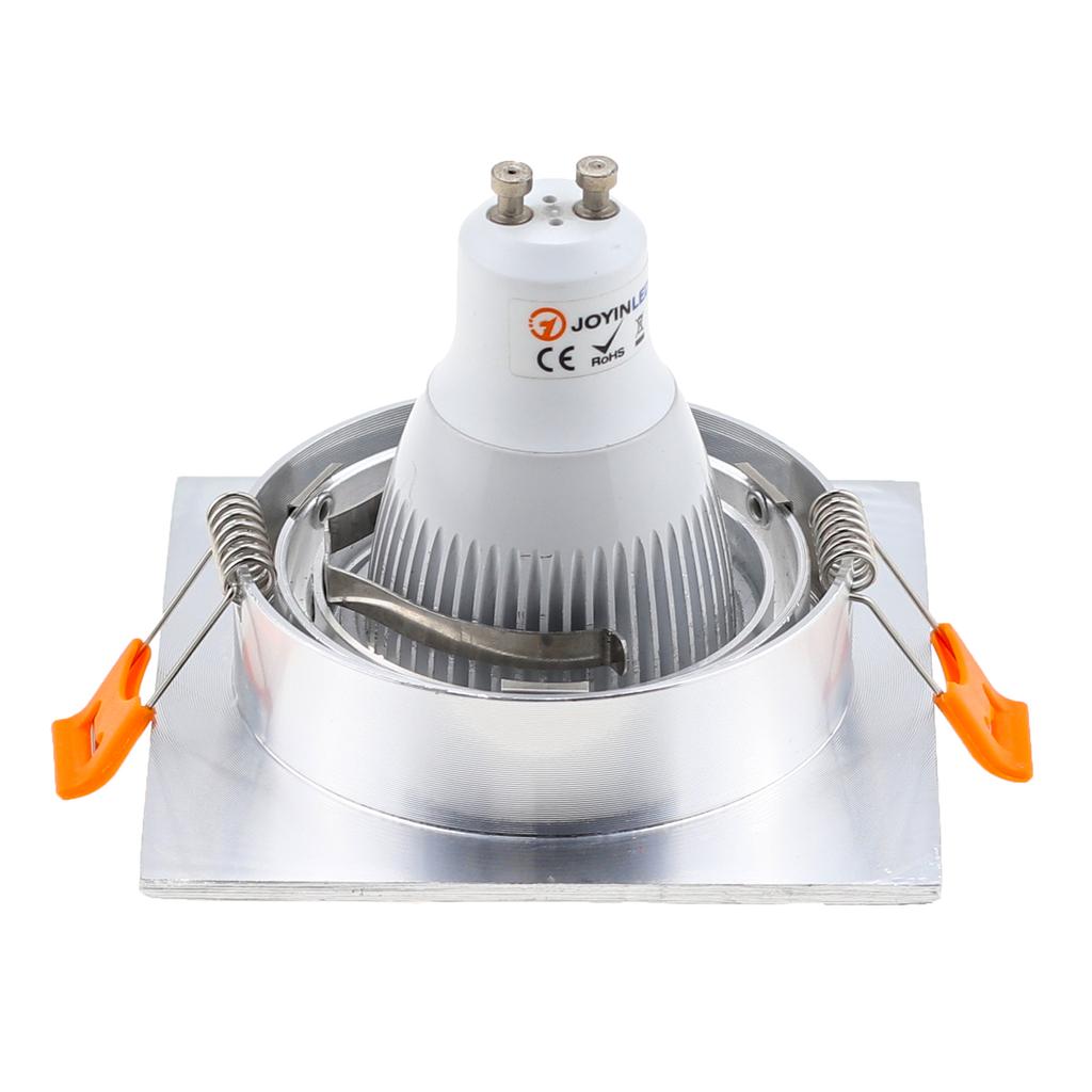 Aluminum Ceiling Spotlight GU10 MR16 Ceiling Lamp Base Energy Saving Downlight LED Angle Adjustable Rotating Indoor Lighting