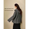 Yinman Women's Hooded Alpaca & Silk Blend Double-faced Wool Coat