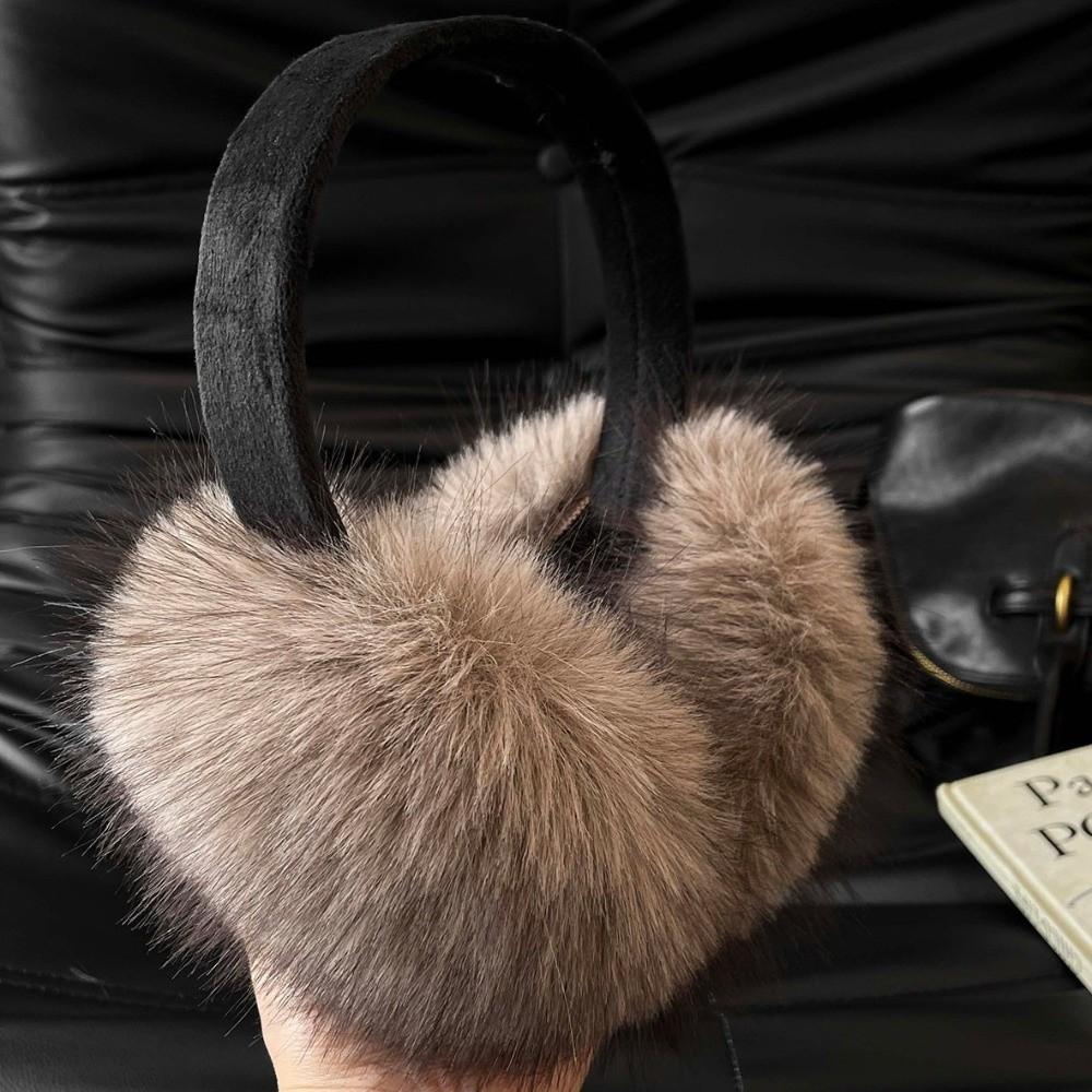 Folding Plush Earmuffs Faux Fur Ear Warmer Fashion Earflap Protection Outdoor