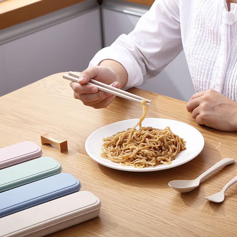 Wheat Straw Portable 3-Piece Cutlery Set