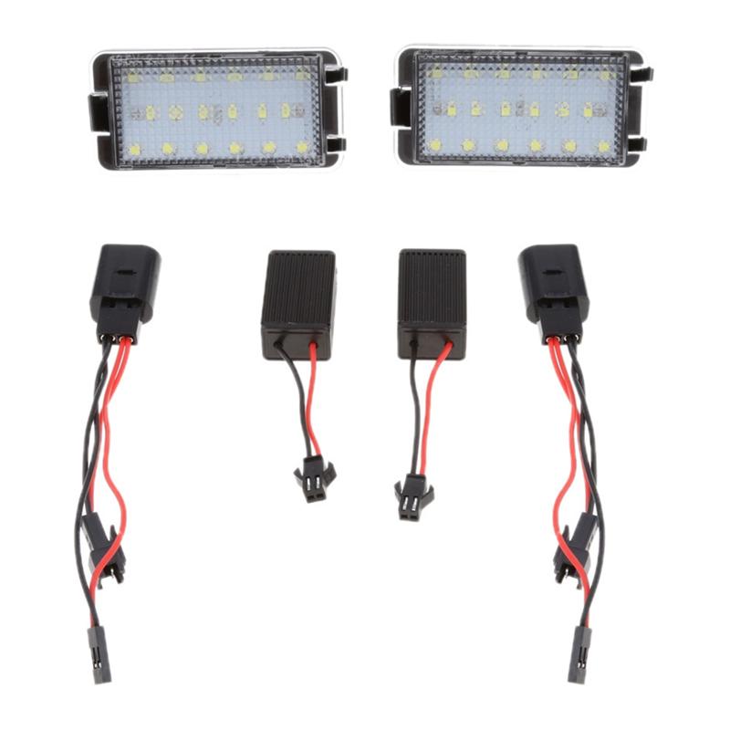 Ac29-For Seat Altea 2005-2009 Arosa Cordoba 6K 6L Leon 1M Toledo 5P Ibiza 6L 2PCS Car License Plate Light Number Plate Lamp