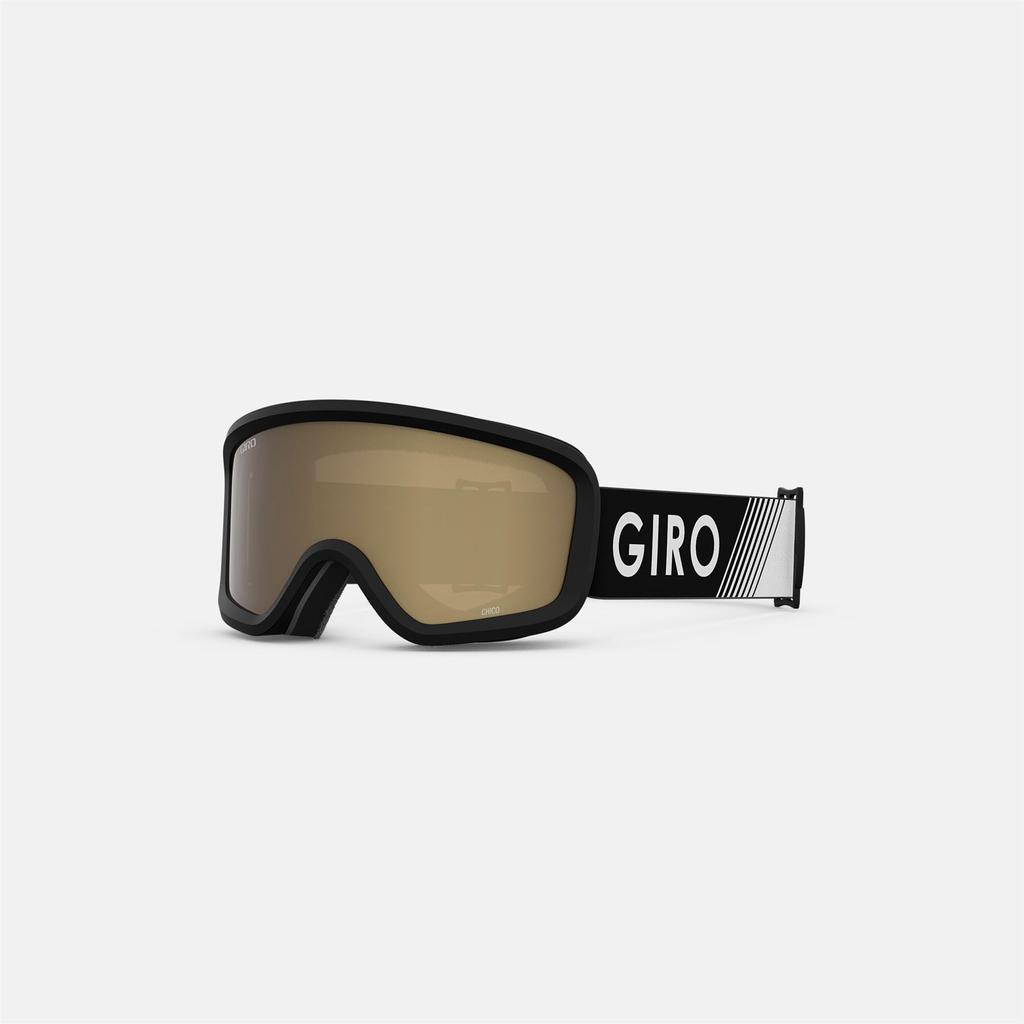Giro Chico Toddler Ski Goggles Snowboard Goggles for Boys and Sizes Black Zoom Strap with Amber Rose Lenses 2.0 - Girls, 2-4 -