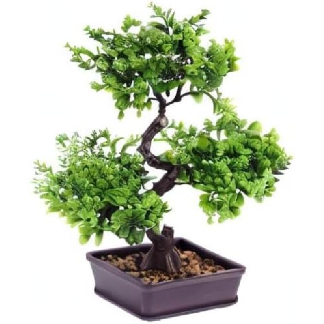 Artificial Bonsai Simulation Green Plants for Home Decoration Faux Potted Plants for Office and Garden No Maintenance Required