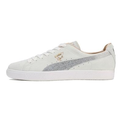 Clyde Mij Comfortable Versatile Low-Top Sneakers Unisex Sneakers White Silver 394497-01