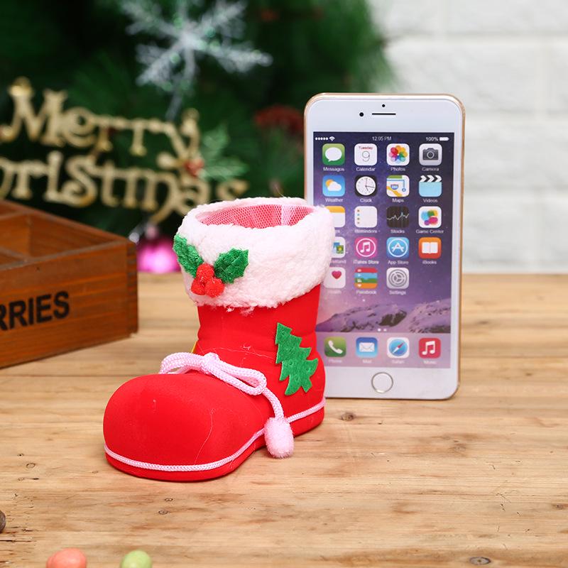 Creative Christmas Stocking Candy Boot Gift Bag - Small Ornament & Decoration