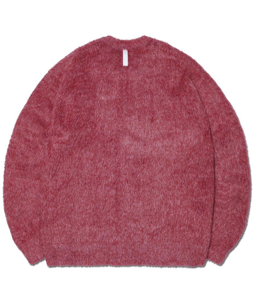 Nomaenyueol Fuzz Hairy Knit - Wine