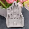 1ks-Hradní čokoládová forma - Kreslená budova Forma na cukroví pro DIY zdobení dortů a pečení - Silikonová forma na výrobu sušenek