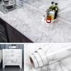 40cm Marble Waterproof Oil Proof Mildew Proof PVC Self-adhesive Wall Sticker Kitchen Cabinet Countertop Wallpaper