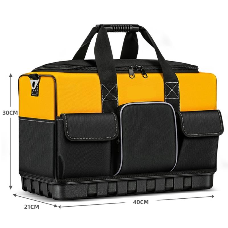 Geantă de scule din pânză Oxford de 18 inch, geantă de depozitare pentru întreținere pentru organizare ușoară, transport scule, ateliere, locuințe, electrician