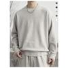 Hong Kong Style Long Sleeve Wool Sweater Men's and Women's Loose-Fitting Casual round-Neck Pullover Sweater Men's Cotton Knitwear