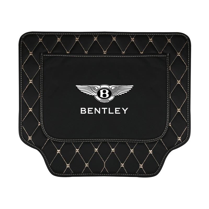 

High Quality Leather Car Seat Back Anti Kick Pad Protector Mat For Bentley Continental GT MULLINER Bentayga Flying Hurtling Spur