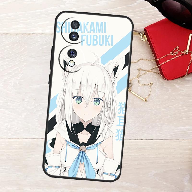 Shirakami Fubuki Hololive Case For Honor Magic 8 5 6 7 Lite X9a X9b X9c X9d X8b X8c Win RT 50 70 90 200 400 Pro Cover