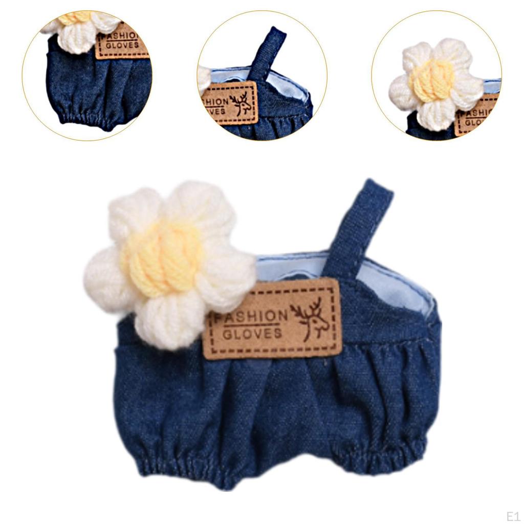 Plush Doll Pants Dress Up Educational Flexibility Photo Props Replacement Outfit Overalls for