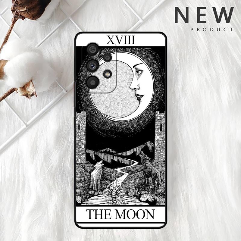 Moon Tarot Mystery Totem Case For Samsung Galaxy A54 A52 A14 5G A53 A12 A13 A71 A23 A34 A33 A21s Phone Cover
