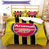 3pcs Arsenal F.C Bedding Set Duvet Cover Closure Includes 1 Duvet Cover & 2 Pillowcases, Soft and Comfortable for All Seasons.