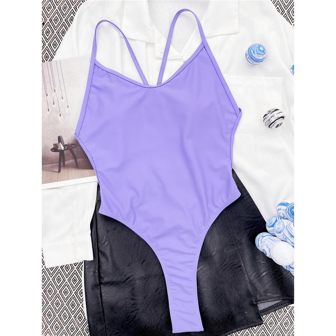 

мода Металлическое кольцо спинки монокини экстремальный мини стринги цельный купальник женский купальник женский купальный костюм плавание L