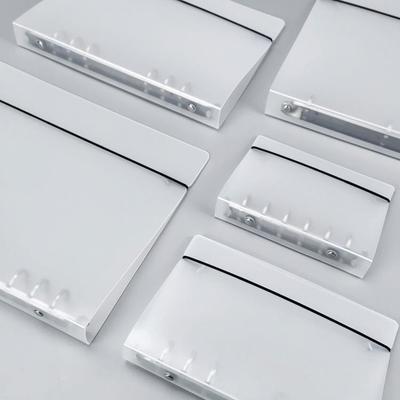 Frosted Transparent Strap Binder for A4/B5/A5/A6/A7 6/9-Hole Loose-Leaf Notebook