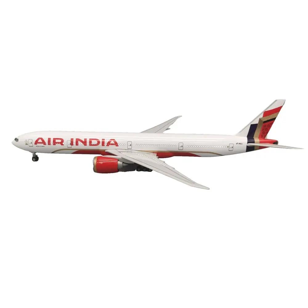 Aircraft model 47cm B777 Air India miniature airplane resin toy planes for kids Replica Collected