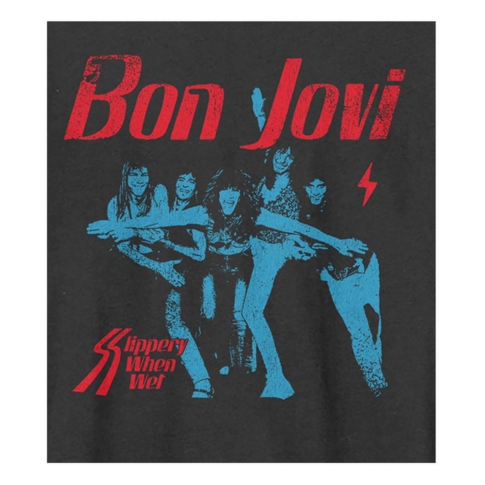 Amplified Unisex Adult Slippery When Wet Bon Jovi T-Shirt