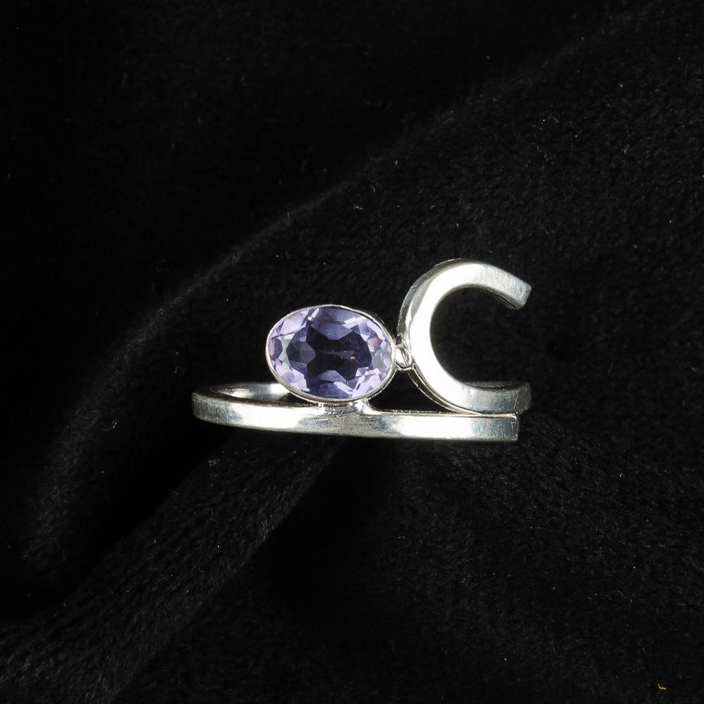 Iolite Gemstone 925 Sterling Silver Jewelry Handmade Ring  For Gift For Friend RR-27-12