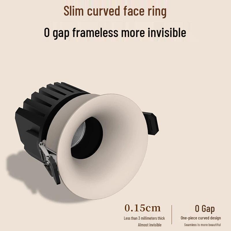 Anti-Glare Narrow Edge LED Wall Washer Spotlight for Living Rooms and Hotels