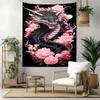 Dragon Wall Decor Tapestry Art For Pet Memorial Birthdaywedding Party Backdrop Family Gift