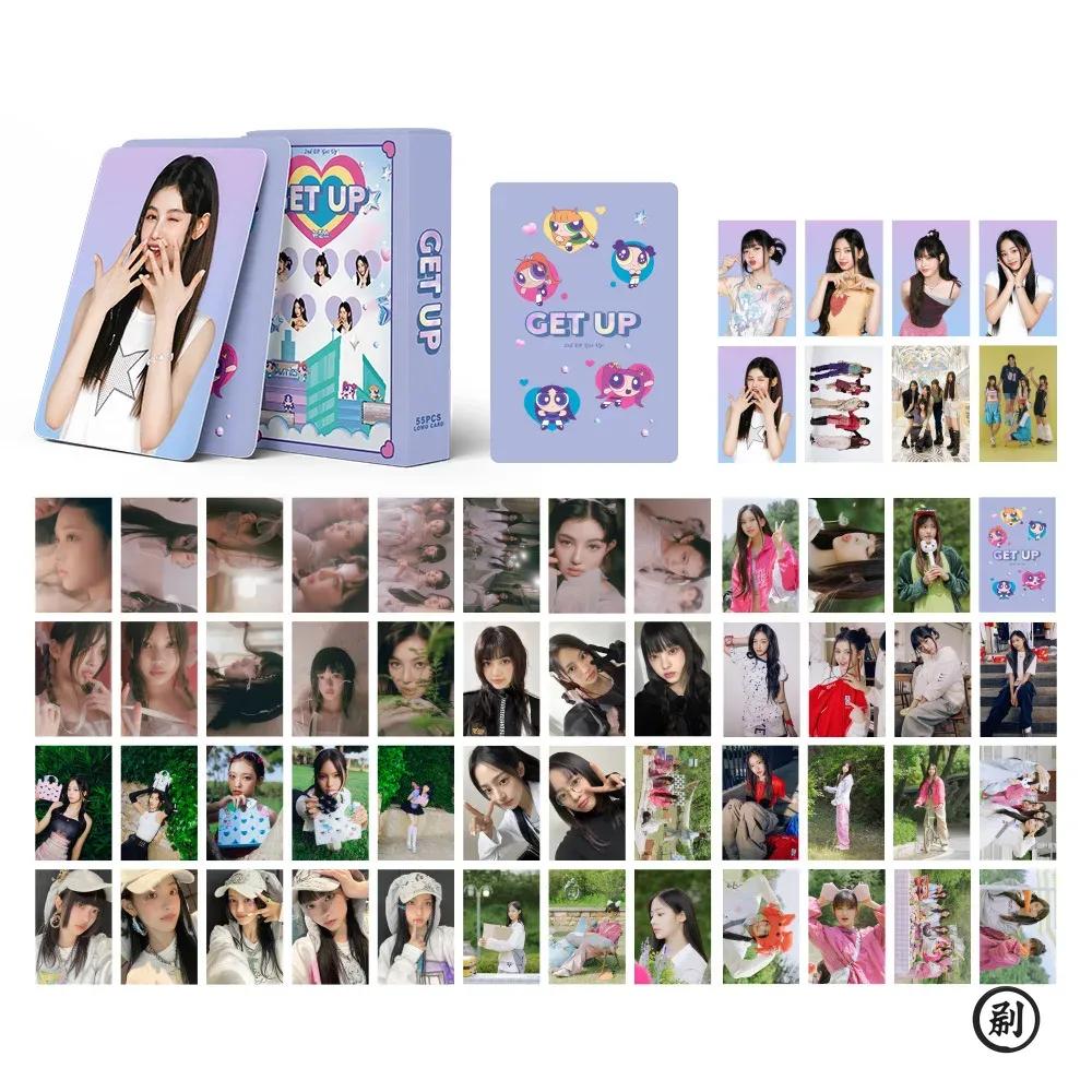 55 buc. Grup de fete Idol Album Nou Bunnies Club Fotocarte Imprimată HD MINJI Hanni DanieIIe Hyein Haerin Carduri Lomo Cadouri pentru Fani