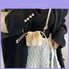 2024 Spring Summer Stylish Woven Mini Shoulder Bag Colorful Dumpling Bag For Women Men