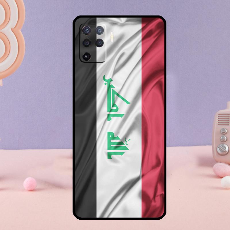 Iraqi Flag Phone Case For Oppo A78 A98 A80 A40 A60 A18 A38 A58 A15 A17 A77 A74 A94 A54 A57S A16 A76 A96