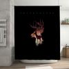 Deer Forest Waterfall Shower Curtain Nature Mountain Landscape Backdrop Vintage Rustic Home Decor Bathroom Artistic Tapestry