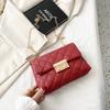 Embroidered Chain Bag Women's 2021 Trendy Small Square Bag Clear And Sweet Style