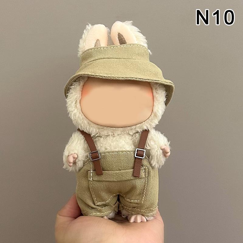 Für 17cm Labubu Puppe Ersatzanzug Kleidung ,Mini Puppenkleidung Outfit Accessoires