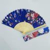 Folding Hand Fan for Women Chinese Japanese Floral Bamboo Hand Fans with Bag Set