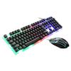 Li-Mage GTX300 White RGB Backlit USB Gaming Keyboard and Mouse Set