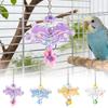 Bird Toys Fun Bite-Resistant Pet Chewing Supplies Colorful Parakeet Toys Wheel For Macaws Lovebird Conures Cockatiels Finches