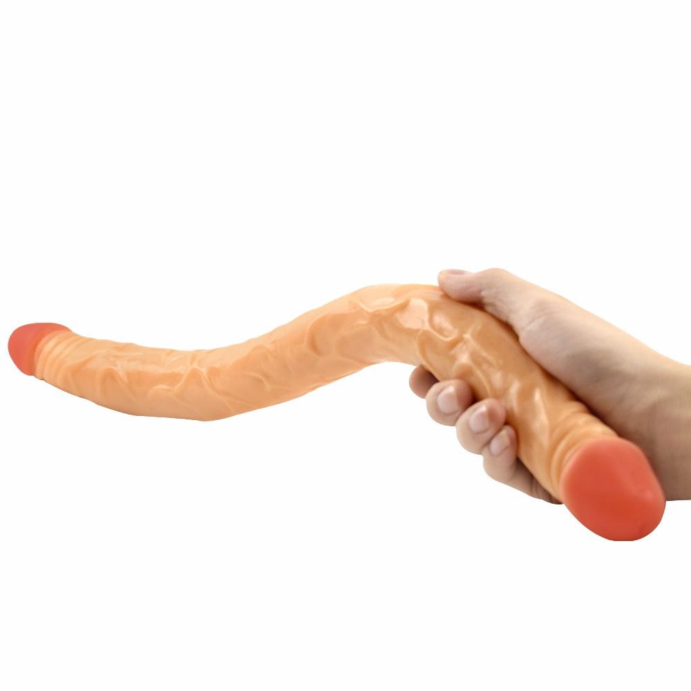 Giocattoli del sesso per adulti Doppio dildo Spina anale Pene realistico Pegging Dominatrice Masturbatore per donna BDSM Uomini Strumenti sexy