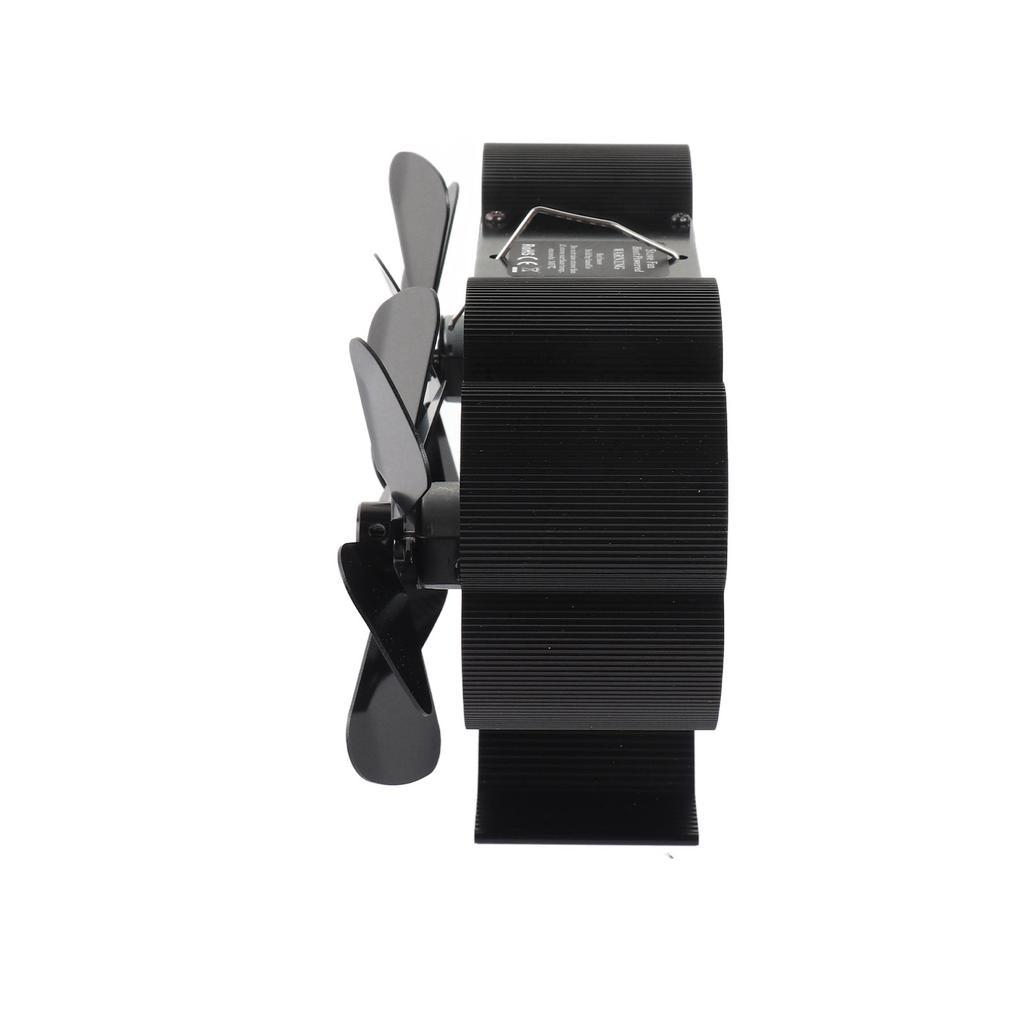 Wood Stove Fan Stove Fan Fireplace Fan Quiet Operating 180-220CFM 1400rpm Aluminum Alloy 6 Blade Heat Powered Wood Stove Fan