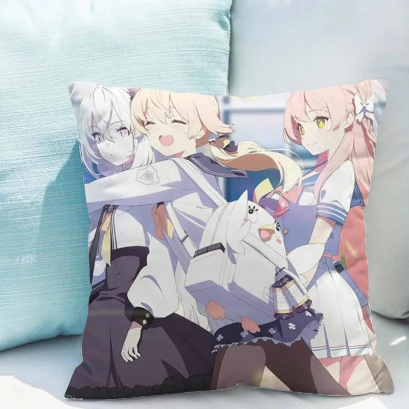 

Наволочки Blue Archive Декор комнаты Декоративные подушки Роскошная наволочка x Осеннее украшение Декоративные диванные подушки 66x66cm бордовый