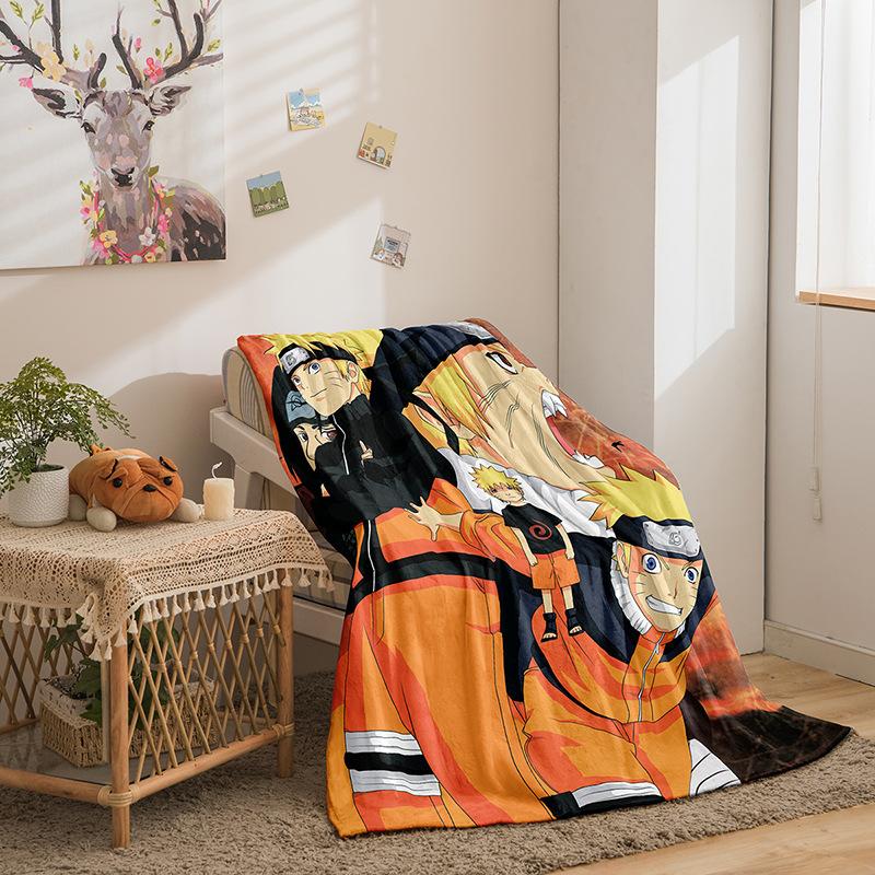 Cartoon Animation Hokage Series Double Sided Flannel 3D Digital Printing Blanket Blanket